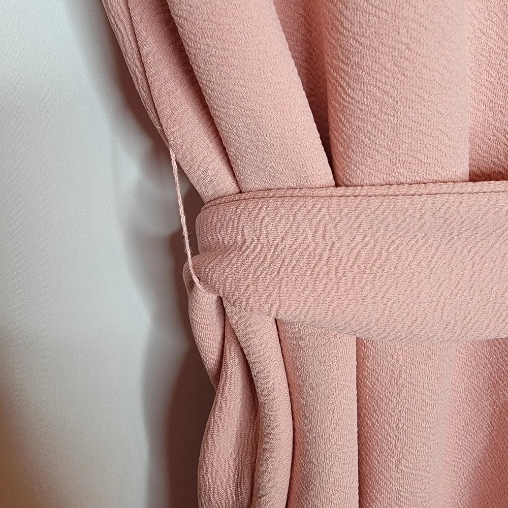 SHEIN Self Belted Dip Hem Top - Picture 11 of 15